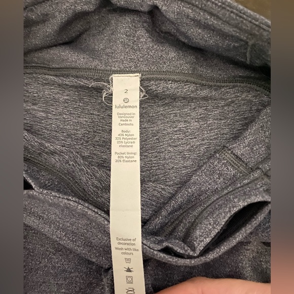 GENTLY USED Grey lululemon leggings - Picture 4 of 5